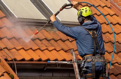 Démoussage et hydrofuge de toiture au Dourn
